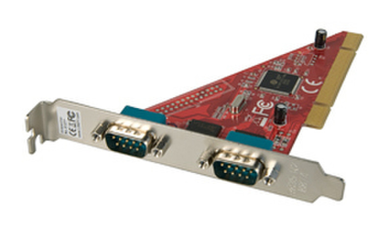Lindy 2-Port PCI Serial Card PCI Schnittstellenkarte/Adapter