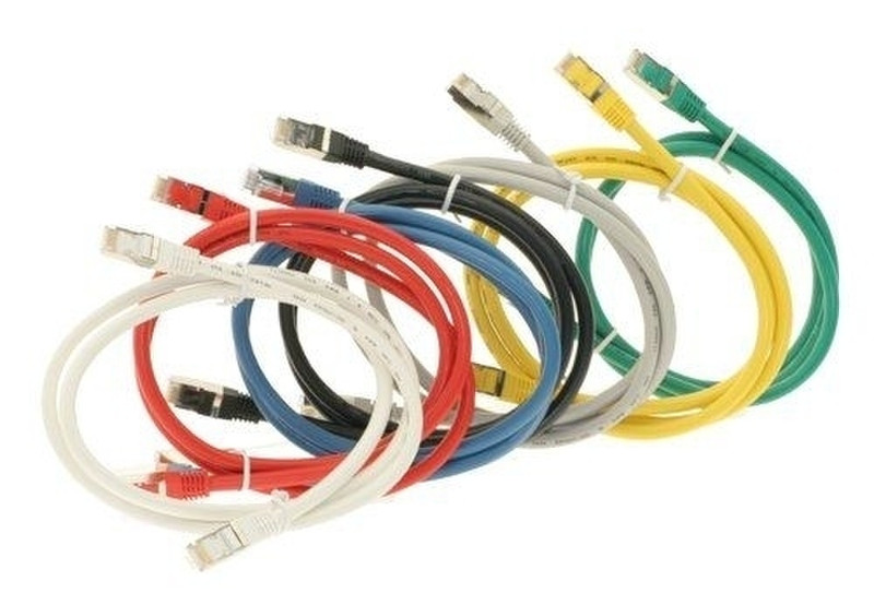 Jyh Eng Technology Patch cord F/UTP Cat5E 10м Серый сетевой кабель