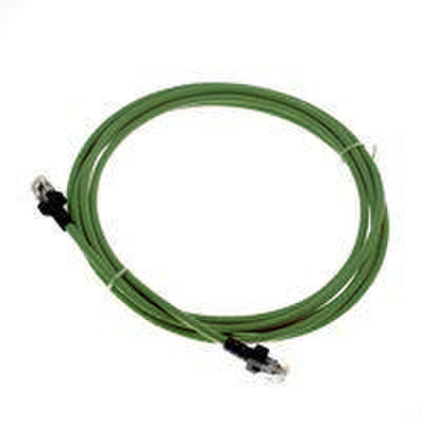 Jyh Eng Technology LAN Cat5e UTP 1м Зеленый сетевой кабель