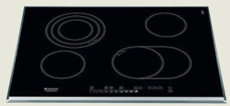 Hotpoint KRO 742 TO Z Eingebaut Ceramic hob Schwarz Kochfeld