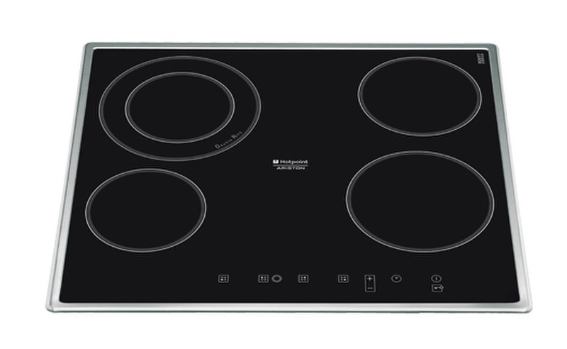 Hotpoint KRC 641 D X Eingebaut Ceramic hob Schwarz Kochfeld