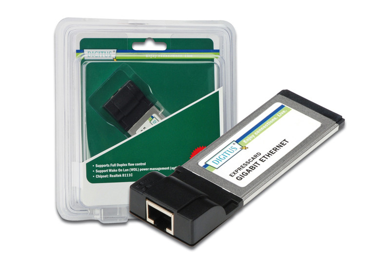 Digitus Gigabit Ethernet ExpressCard 1000Mbit/s networking card