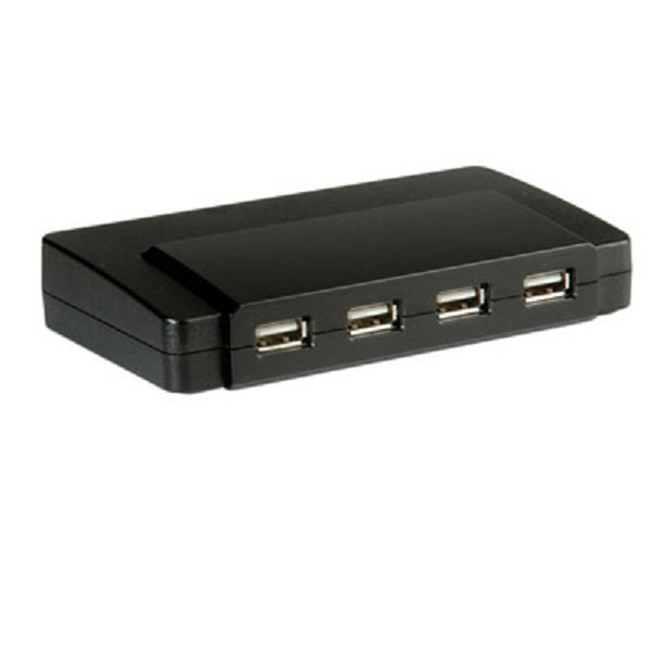 Newstar USB100EXT4IP 480Mbit/s Schwarz Schnittstellenhub