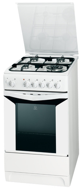 Indesit K3T32S(W)/O Отдельностоящий Gas hob Белый кухонная плита