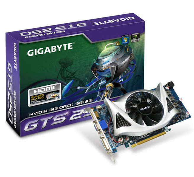 Gigabyte GeForce GTS 250 512MB GDDR3 GeForce GTS 250 GDDR3