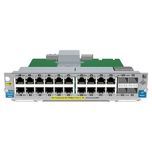 HP ProCurve 20-Port 10/100/1000 PoE+/4-Port MiniGBIC zl Module сетевая карта