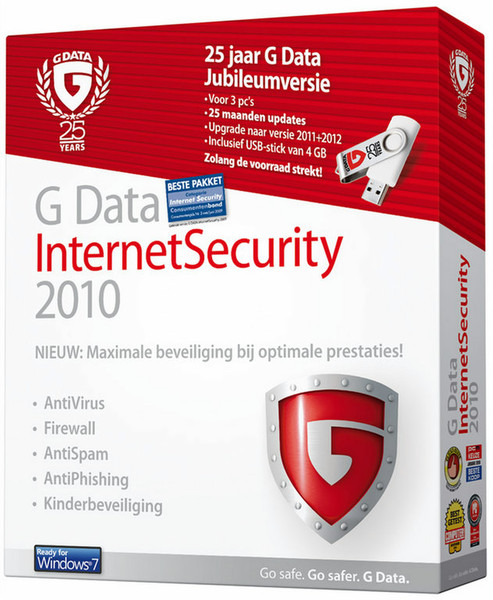 G DATA InternetSecurity 2010 NL (3PC) 25 Year Edition
