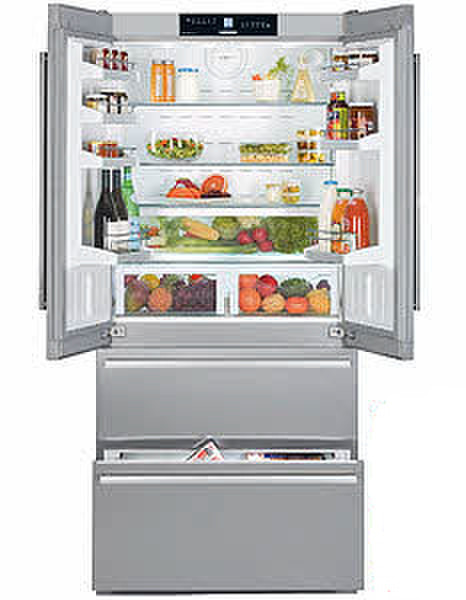 Liebherr CNes 6256 PremiumPlus NoFrost freestanding 380L Stainless steel side-by-side refrigerator