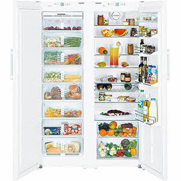 Liebherr SBS 7252 Premium NoFrost freestanding 391L White side-by-side refrigerator