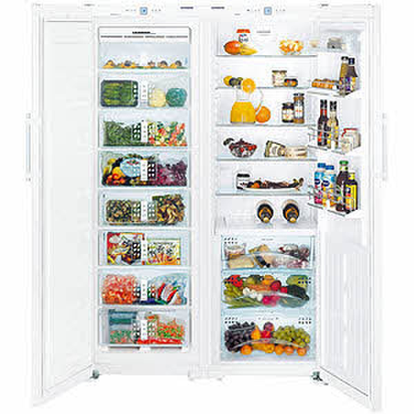 Liebherr SBS 7253 Premium BioFresh NoFrost Отдельностоящий 364л Белый side-by-side холодильник