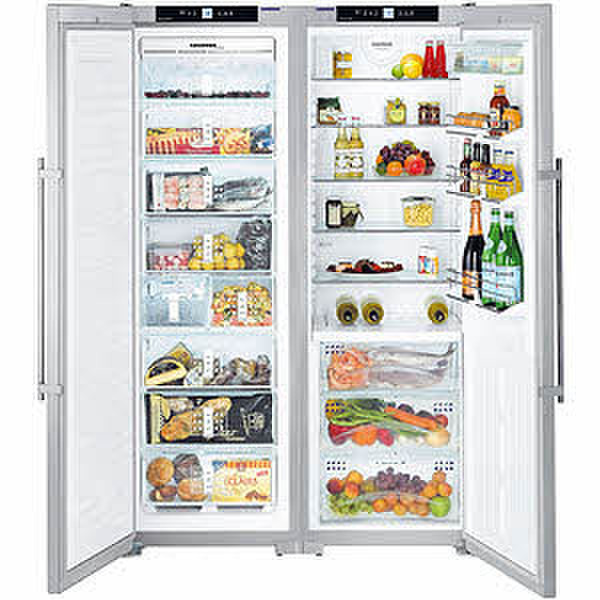 Liebherr SBSes 7263 Premium BioFresh NoFrost freestanding 364L Stainless steel side-by-side refrigerator