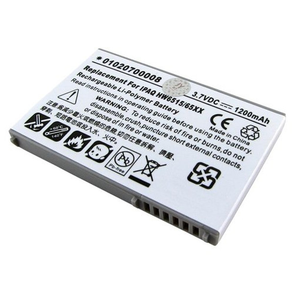 Origin Storage BTI PDA-HP-HW6500 Lithium Polymer (LiPo) 1200mAh 3.7V rechargeable battery