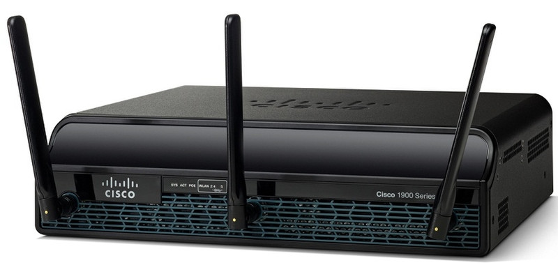 Cisco 1941W Dual-band (2.4 GHz / 5 GHz) Gigabit Ethernet Black,Grey wireless router