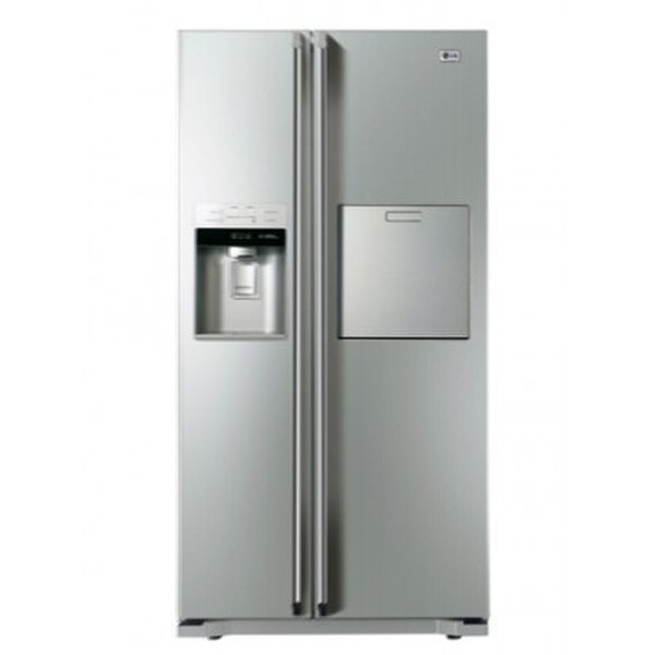 LG GR-P227HTQA freestanding Titanium side-by-side refrigerator