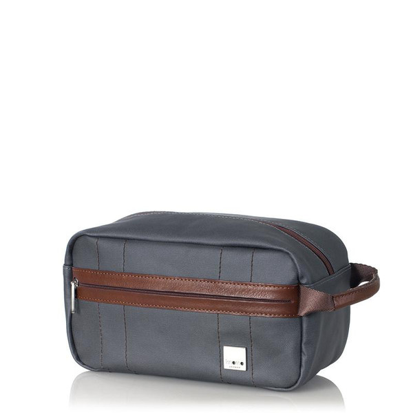 Knomo Manhattan Leather Grey briefcase