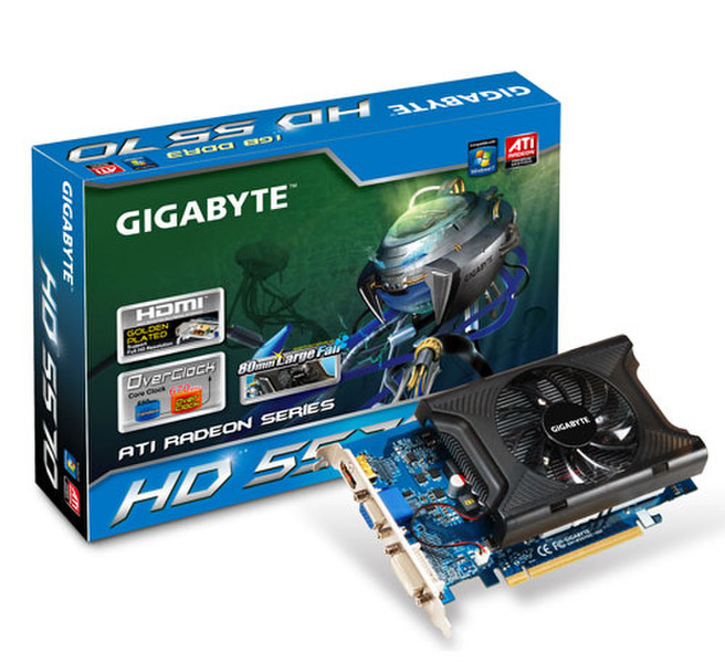 Gigabyte GV-R557OC-1GI 1ГБ GDDR3 видеокарта