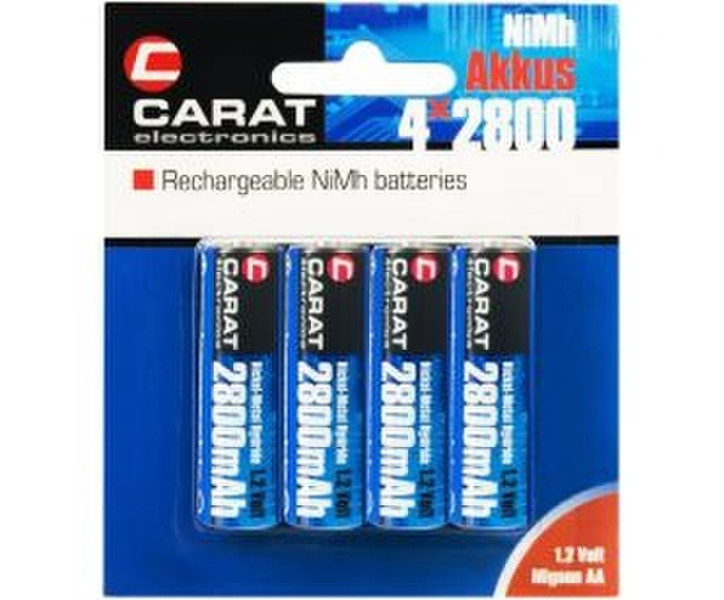 Carat Akkus AA (Migon) NiMh 2.800 mAh Lithium-Ion (Li-Ion) 2800mAh rechargeable battery