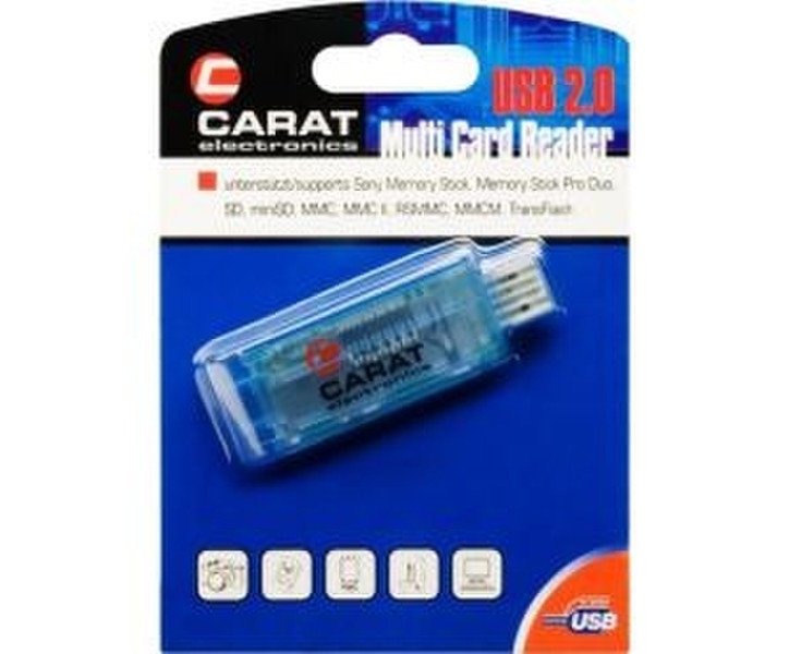 Carat USB 2.0 Stick Reader Multi Card Kartenleser