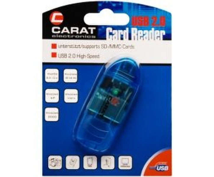 Carat USB 2.0 Stick Reader SD/SDHC/MMC Kartenleser