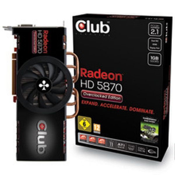 CLUB3D HD5870 Overclocked Edition 1GB GDDR5