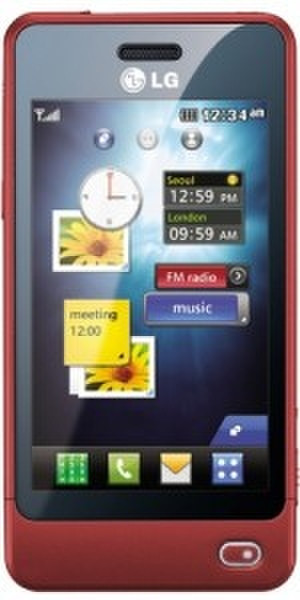 LG GD510 Красный смартфон
