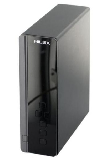 Nilox Multimedia Hard Disk 500GB + DVB-T Schwarz Digitaler Mediaplayer