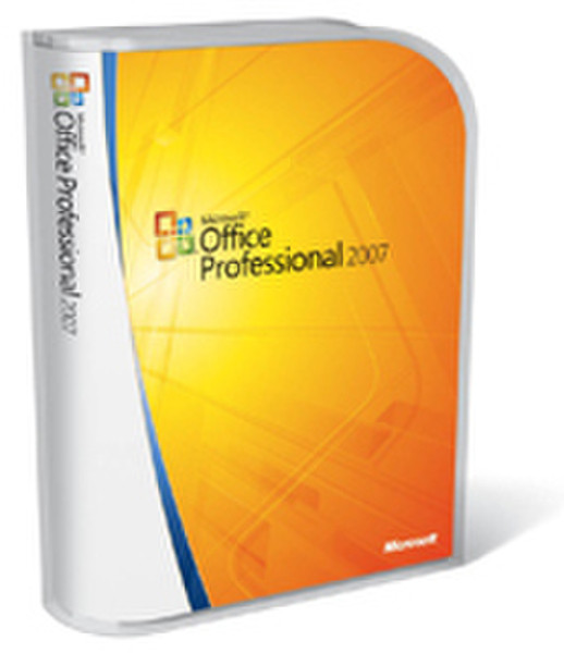 Microsoft Office Professional 2007, Win32, ES, CD 20user(s) Spanish