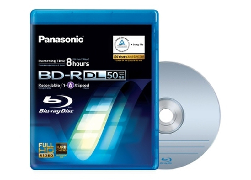 Panasonic LM-BRU 50 MAE 50ГБ BD-R 1шт чистые Blu-ray диски