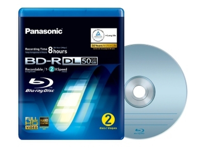 Panasonic LM-BRU 50 AE2 50GB BD-R 2Stück(e) Leere Blu-Ray Disc