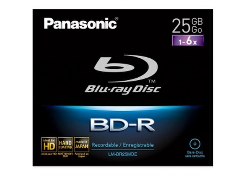 Panasonic LM-BR 25 MDE 25ГБ BD-R 1шт чистые Blu-ray диски