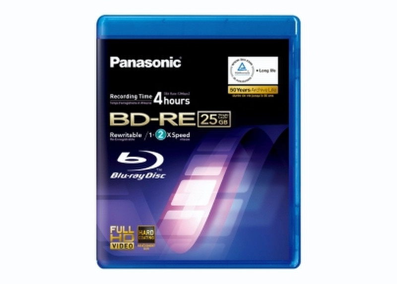Panasonic LM-BEU 25 AE 25ГБ BD-RE 1шт чистые Blu-ray диски