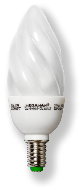 Megaman Candlelight Classic 5W 5W fluorescent bulb