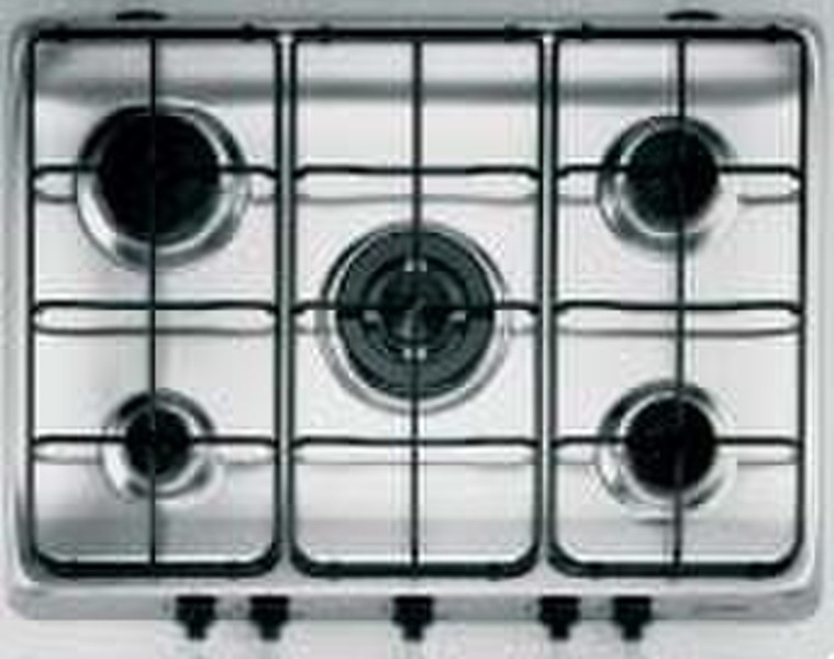Indesit PI 750 AST IX built-in Gas hob Stainless steel