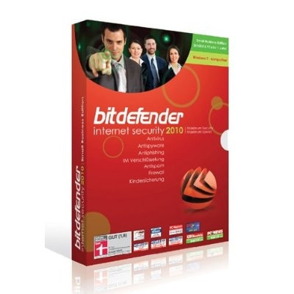 SOFTWIN BitDefender Internet Security 2010 5user(s) 1year(s) German