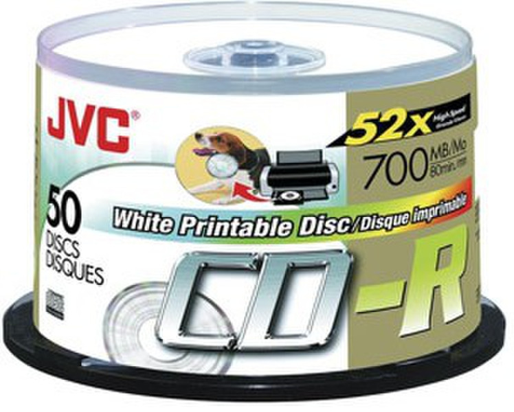 JVC CD-R80GUP50 CD-R 700МБ 50шт чистые CD