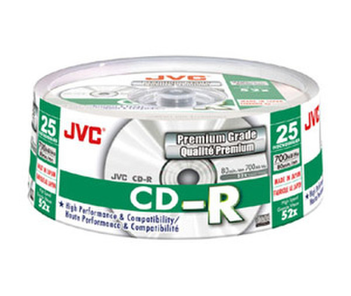 JVC CD-R80HSS25 CD-R 700МБ 25шт чистые CD