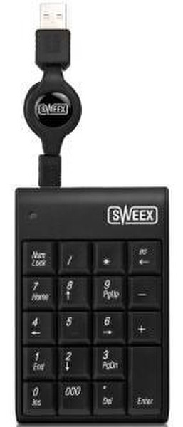 Sweex KP005 USB QWERTY Черный клавиатура