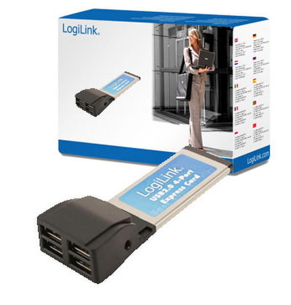 LogiLink USB 2.0 Express Card interface cards/adapter