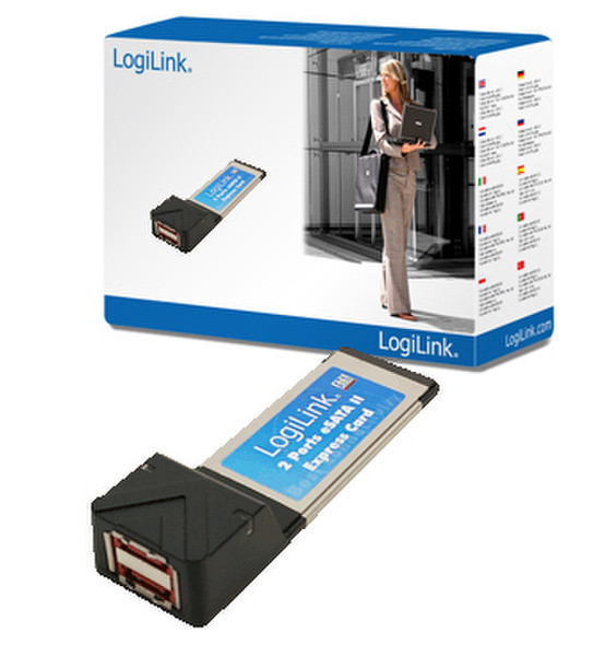 LogiLink e-SATA Express Card Schnittstellenkarte/Adapter