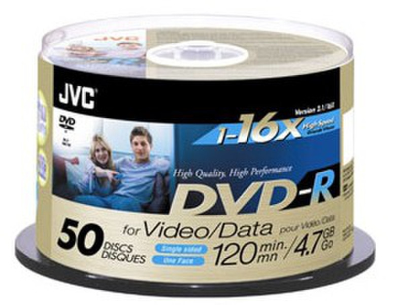 JVC VD-R47GU50 4.7ГБ DVD-R 50шт чистый DVD