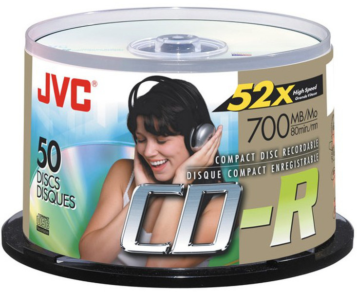 JVC CD-R80GU50 CD-R 700MB 50pc(s) blank CD