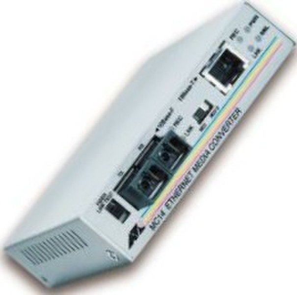 Allied Telesis UTP to fibre SC Ethernet media converter Netzwerk Medienkonverter
