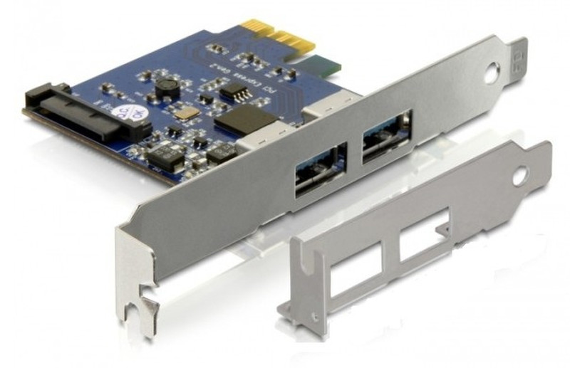 DeLOCK 2x USB 3.0 PCI Express card интерфейсная карта/адаптер