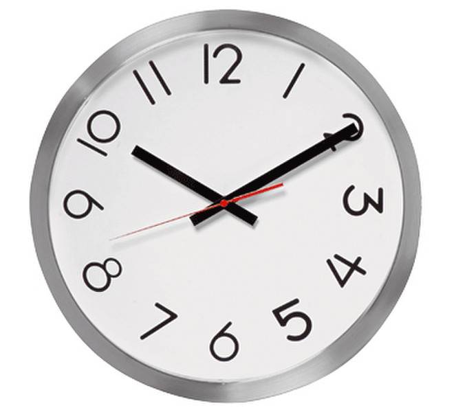 Unilux Maxi Quartz wall clock Круг Нержавеющая сталь, Белый