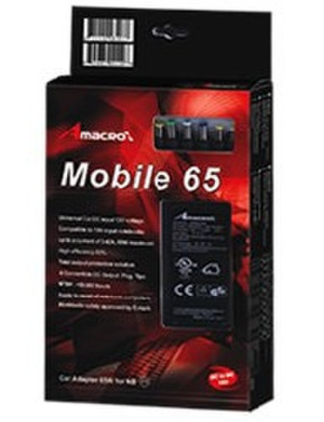 Amacrox Mobile 65 65W Schwarz Netzteil & Spannungsumwandler
