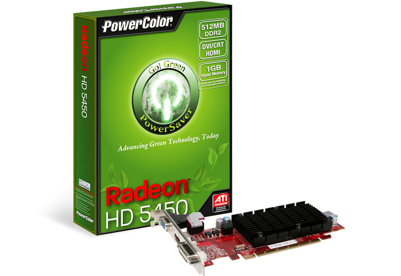 PowerColor AX5450 512MD2-SH GDDR2 graphics card