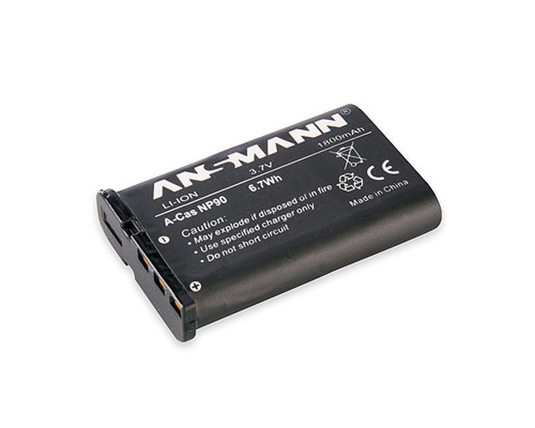 Ansmann A-Cas NP-90 Lithium-Ion (Li-Ion) 1800mAh 3.7V rechargeable battery