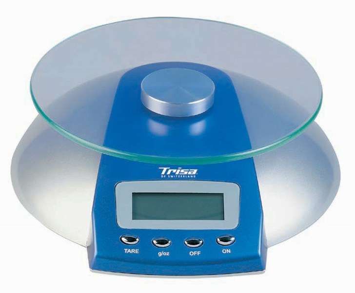 Trisa Electronics Kitchen Scale Elektronische Küchenwaage Blau, Silber