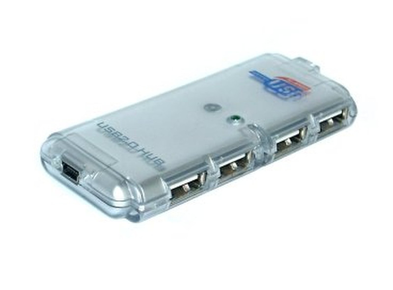Sedna Mini USB 2.0 Hub 480Мбит/с Прозрачный хаб-разветвитель