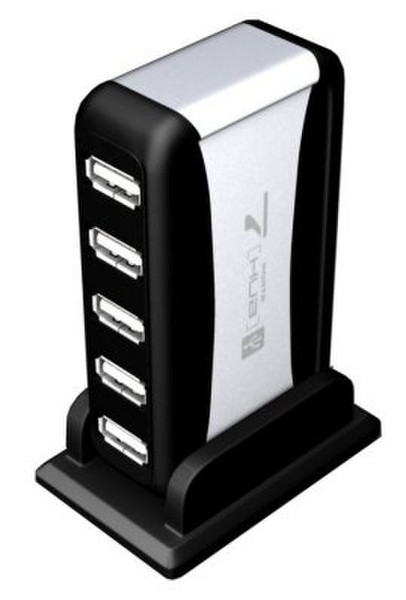 Sedna USB 2.0 Desktop 480Mbit/s Black interface hub
